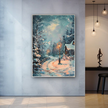 White Scenery Painting
